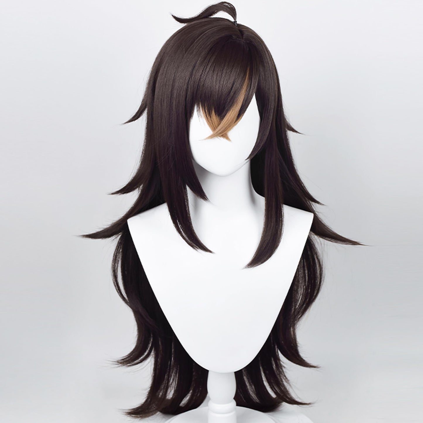 Genshin Impact Cosplay Wig for Dehya Sumeru Anime Wigs With Long Wavy Brown Hair Synthetic Fabric with Free Wig Cap for Comic Con, Cosplay Show, Halloween