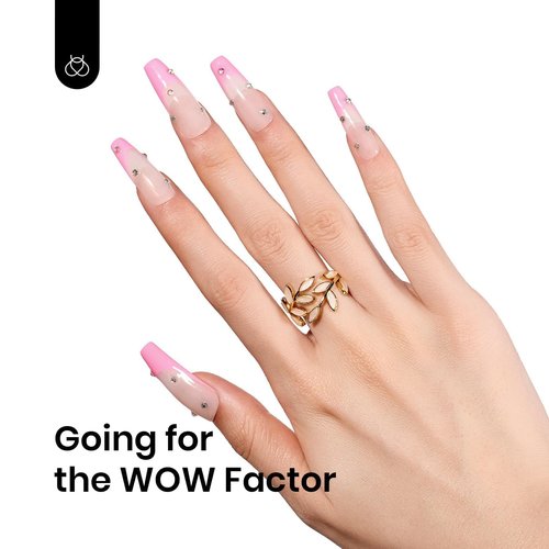 Beetles Pink Gel Polish - Flamingo Feather 15ML/0.51Fl Oz, Light Pink Gel Nail Polish, Soak Off UV LED Lamp Nail Art, Long-Lasting Manicure Salon DIY Home Spring Nails - Gifts for Her
