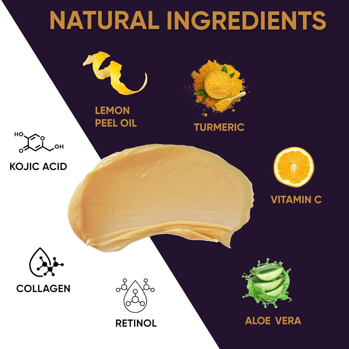 VALITIC Vitamin C & Turmeric Clay Mask - Dark Spot Corrector with Kojic Acid & Retinol - 100g