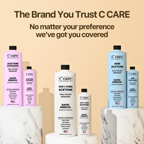 Gentle Touch Non-Acetone Nail Polish Remover | Nourishing Formula | Professional Quality | Rapid Remove | Non-Drying | 16 Fl oz