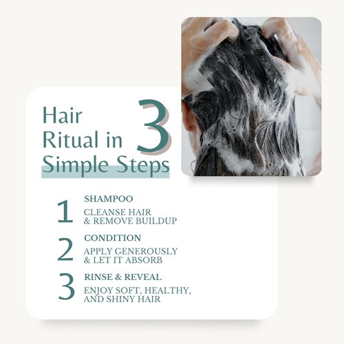 Edenika Botanicals Rosemary Oil Shampoo & Conditioner Set with Biotin for Thinning Hair & Anti-Hair Loss, Strengthening Botanical Formula, Women & Men, Sulfate-Free, Organic, 16 fl oz Each