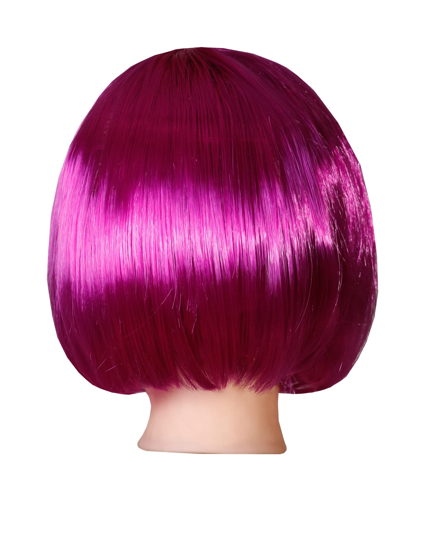 Matissa Short Straight 10" Bob Wig with Bangs Synthetic Fancy Dress Costume Halloween Party (Purple)