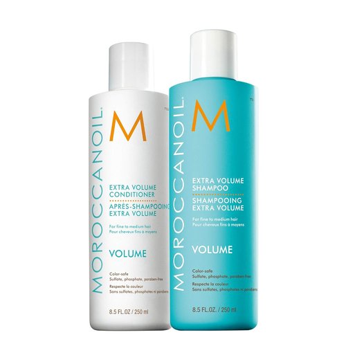 Moroccanoil Extra Volume Shampoo & Conditioner Bundle - 8.5 Fl. Oz Set for Full-Bodied Hair