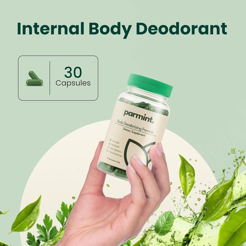 Regine Switzerland Whole Body Natural Deodorizing Supplement - Vegan & Organic Capsules for Odor Control | 30 Capsules (1-Month Supply)