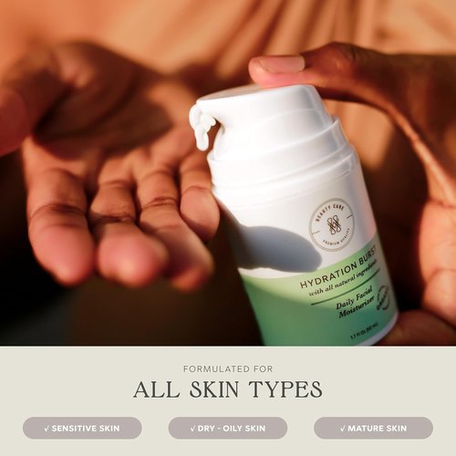 Measurable Difference Hydration Burst Facial Moisturizer - All-Natural Daily Cream for All Skin Types, 1oz