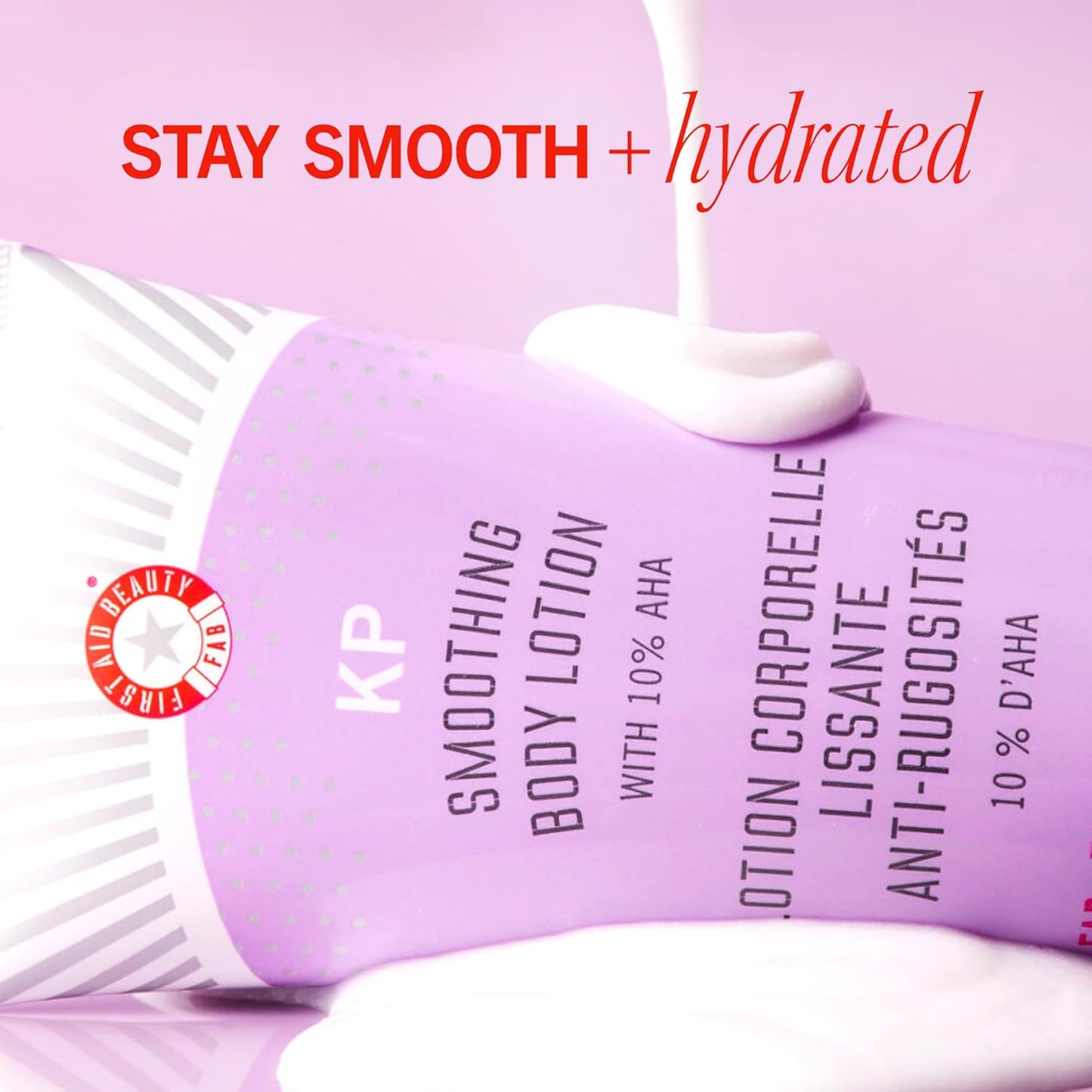 First Aid Beauty - KP Smoothing Body Lotion | 10% AHA for Exfoliation & Deep Hydration, 6 oz