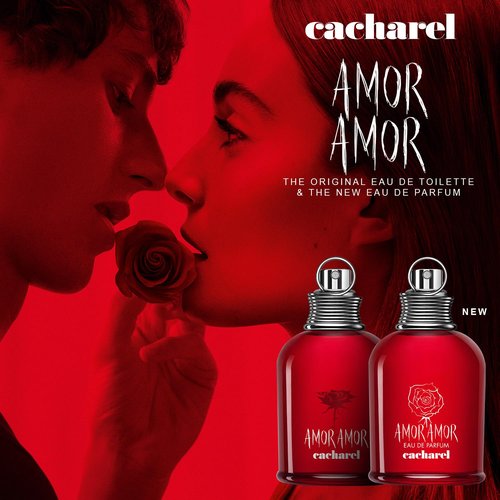Cacharel Amor Amor Eau de Parfum Spray for Women - Floral & Fruity Fragrance with Bergamot, Rose & Cedar Notes