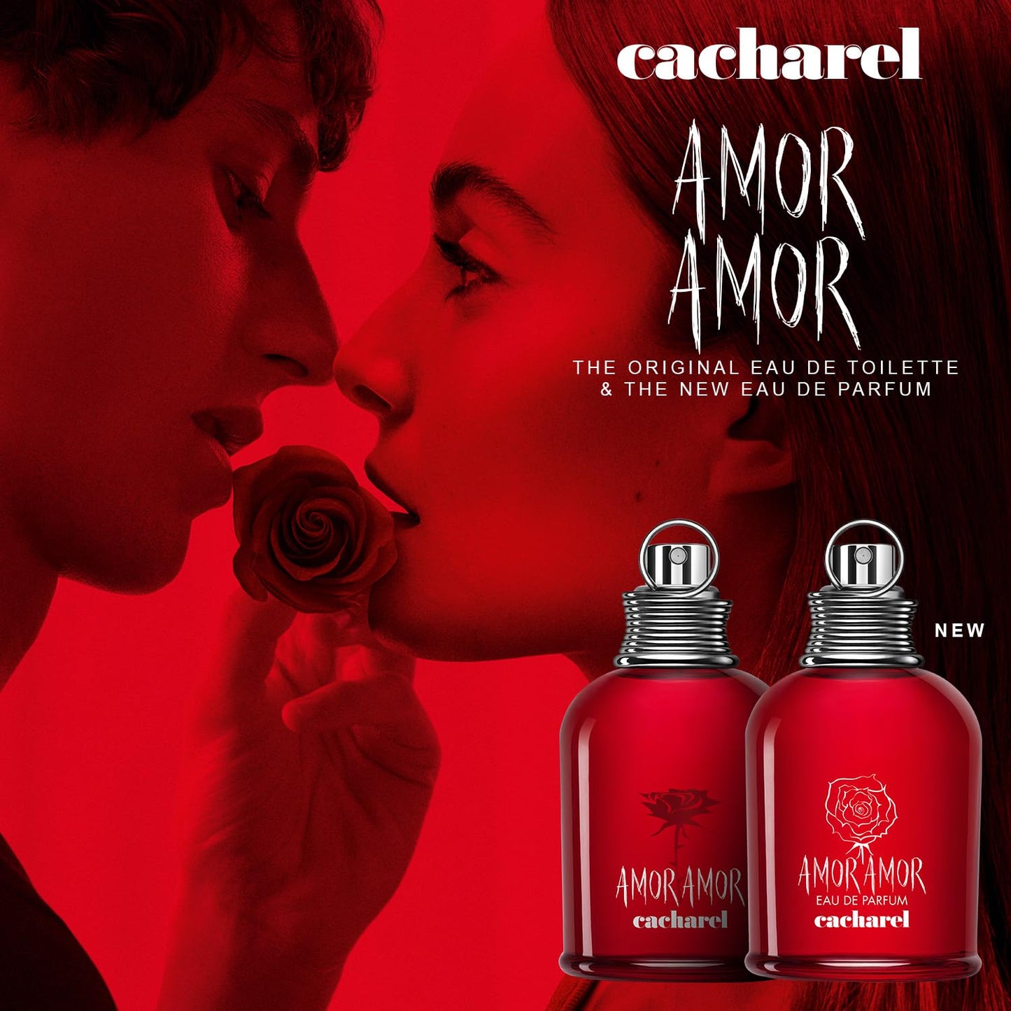 Cacharel Amor Amor Eau de Parfum Spray - Floral Fruity Chypre Fragrance for Women | 3.4 oz