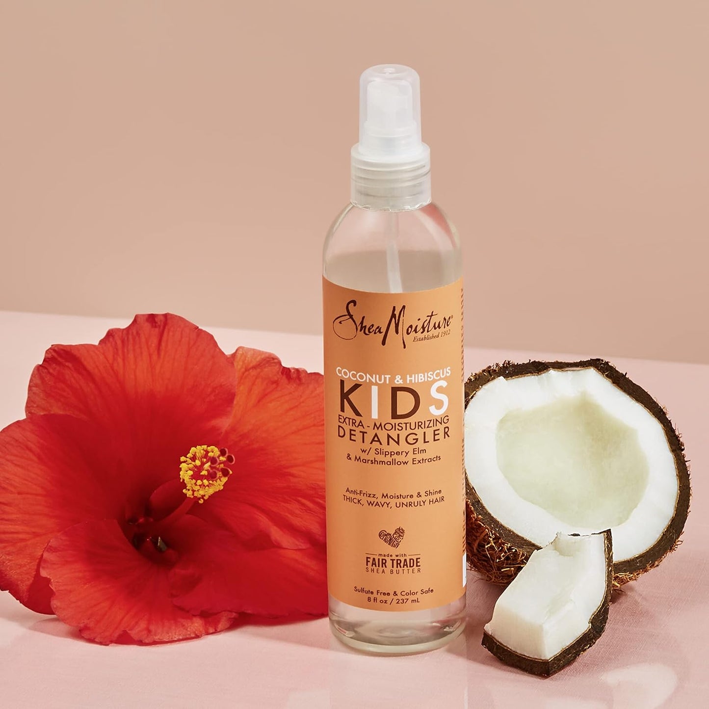 SheaMoisture Kids Extra Moisturizing Detangler - Coconut & Hibiscus for Curly Hair | 8 oz