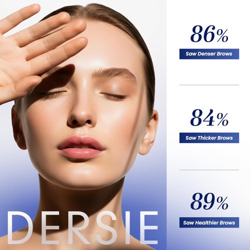 Dersie Eyebrow Growth Serum - Peptide-Infused Brow Enhancer for Fuller, Thicker Brows | 5 mL