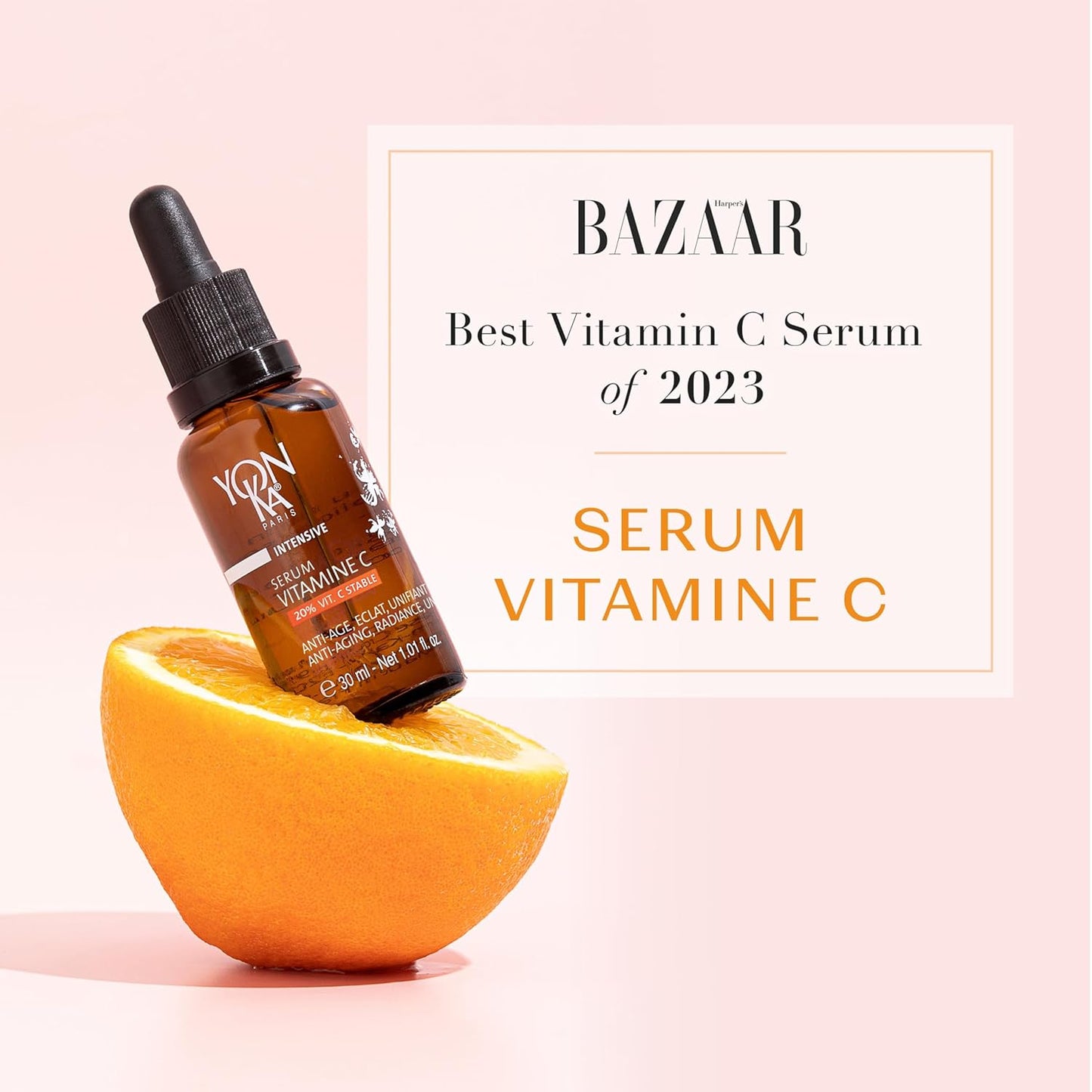 Yon-Ka 20% Vitamin C Serum - Concentrated Anti-Aging Treatment to Even Skin Tone & Boost Collagen | 99% Natural Ingredients