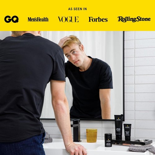 Lumin Charcoal Face Wash for Men - Daily Detox Cleanser & Hydrating Exfoliant | 3.4oz, Refreshing for All Skin Types