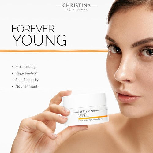 **Christina Forever Young Moisture Fusion Cream - Rejuvenating Face Moisturizer with Hyaluronic Acid | 50ml**