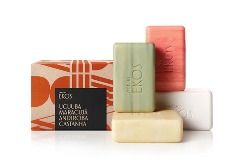 Natura Bar Soap Set - Moisturizing Vegan Soap with Amazonian Ingredients - 4-Pack 3.5oz (100g)