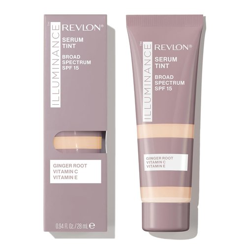 Revlon Illuminance Tinted Serum - Triple Hyaluronic Acid for Even Skin Tone & All-Day Hydration | SPF 15, 117 Light Beige, 0.94 fl oz