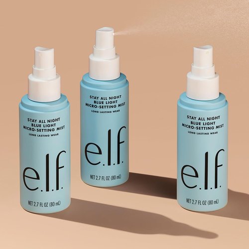 e.l.f. Stay All Night Micro-Setting Mist - Matte Finish Spray & Skin Refresher, 2.7 Fl Oz