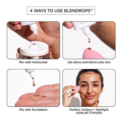 BeautyBio BLENDROPS - Broad Spectrum SPF 46 Oil-Control Priming Drops With Color-Correcting Complex