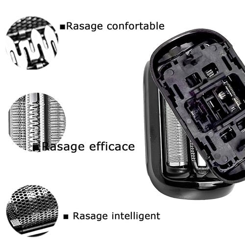 Braun Series 5 & 6 53B Shaver Replacement Head - Wet & Dry Foil and Cutter for S5/S6 Razors