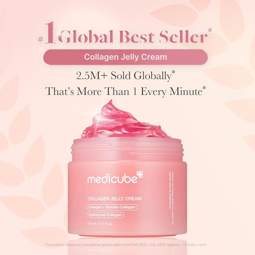 Medicube Glow Essential Care Duo - Zero Exosome Shot Serum 7,500 PPM & Collagen Jelly Cream 110ml | Korean Skincare Set