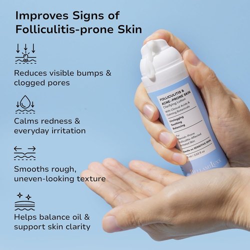 BellamiLuxx Folliculitis Acne Lotion - Reduces Itch, Redness & Body Acne with Salicylic Acid | Gentle Care for Sensitive Skin