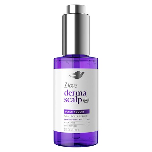 Dove Derma Scalp Density Boost Serum - 3-in-1 Formula with Prebiotic Glycerin & Zinc | 2 oz for Thinning Hair