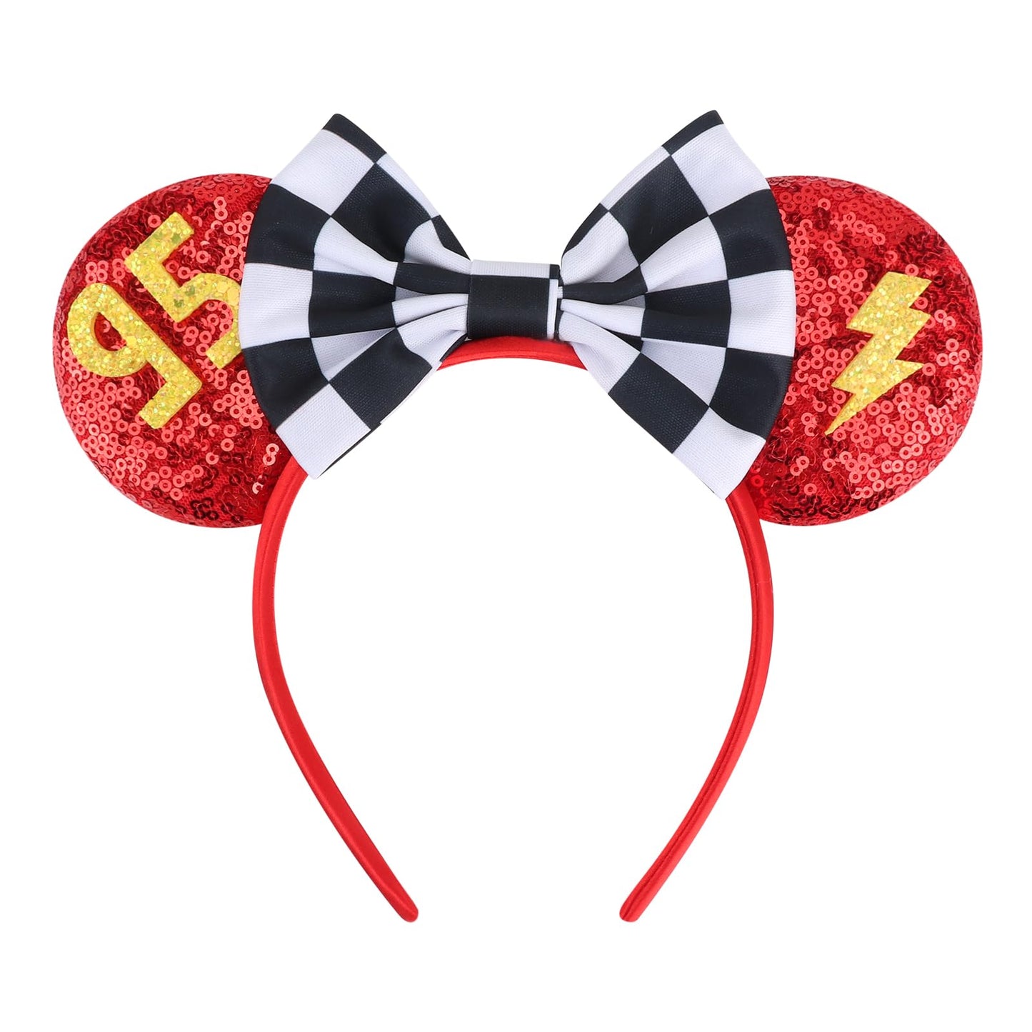 AQOKKA 1 Pcs Mouse Ears Headbands with Bow for Birthday Party, Hair Hoop Party Decoration Cosplay Costume Hair Accessories for Women & Girls