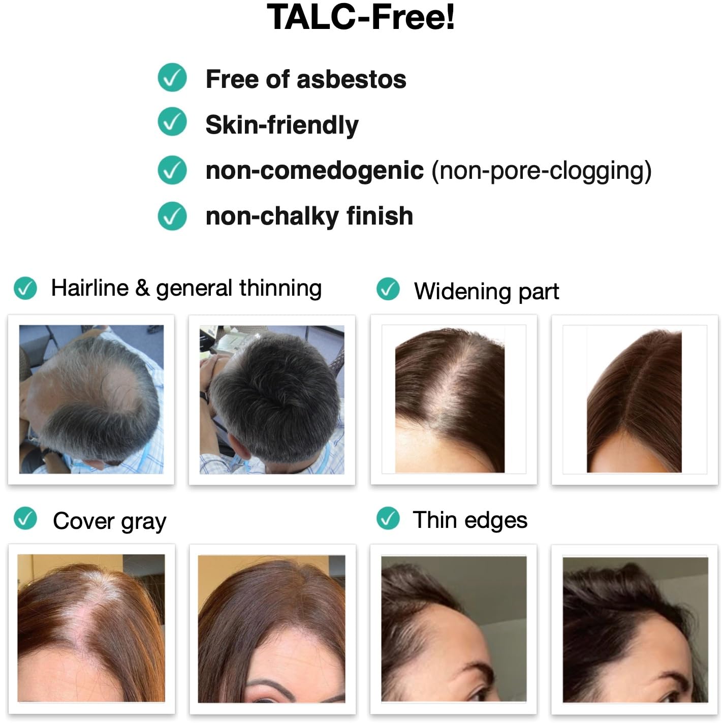 Caboki 10X Hair Powder for Thinning Hair Auburn, TALC-Free, Healthful Formula, Instant Fuller Hair, Flawless Roots, Rain and Sweat Resistant, Easy to Use, Men Women