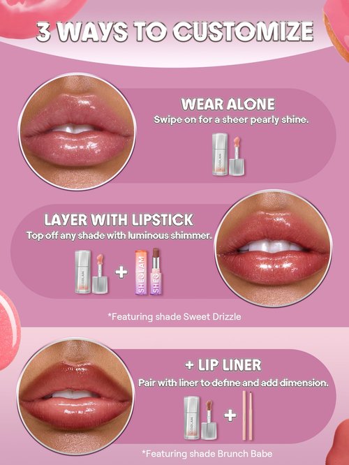 SHEGLAM Glass Lock Air Gloss High Shine Finish Moisturizing Lip Gloss-French Toast