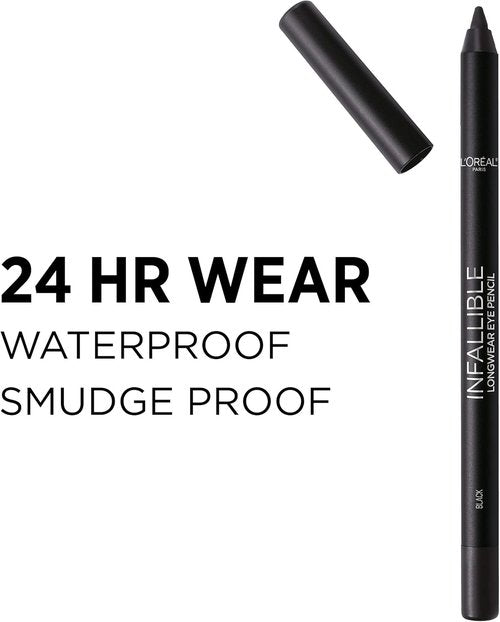 L'Oreal Paris Infallible Pro-Last Pencil Eyeliner - Waterproof & Smudge-Resistant, Ivy, 0.042 oz.