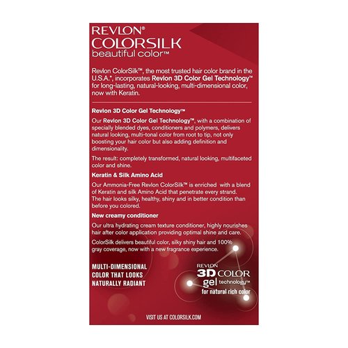 Revlon Colorsilk Hair Color - #51 Light Brown | Pack of 6 for Vibrant, Long-Lasting Color