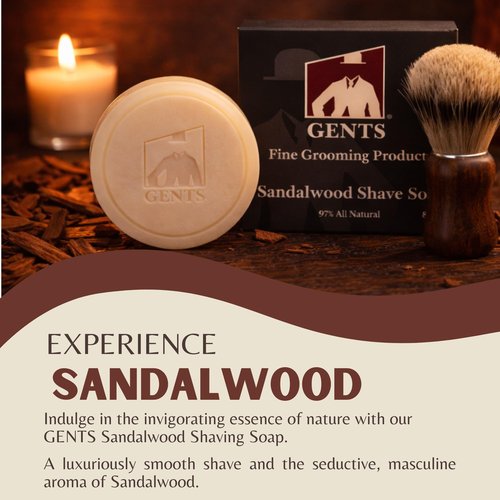 GBS Men's Shaving Soap 97% All Natural Enriched With Shea Butter and Glycerin, Creates Rich Lather Form