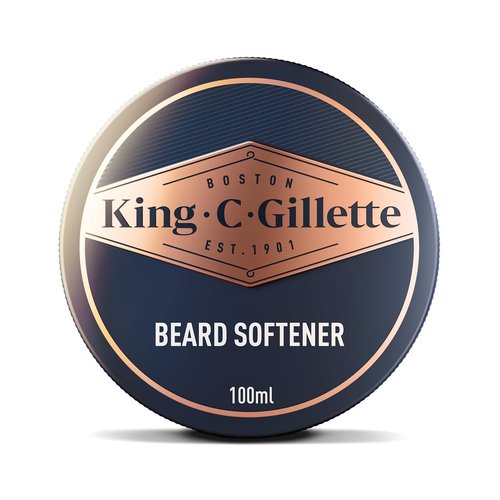 King C. Gillette Soft Beard Balm - Deep Conditioning with Cocoa Butter & Argan Oil, 3.4 oz