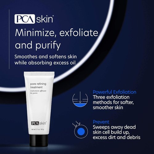 PCA SKIN Pore Refining Treatment - Exfoliate & Purify Skin with Clay, Mandelic Acid & Enzymes | 2.1 oz