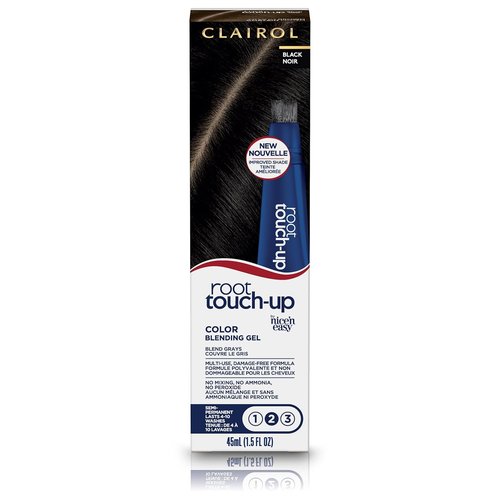 Clairol Root Touch-Up Hair Color Gel - Semi-Permanent Black Blending Formula, 2 oz