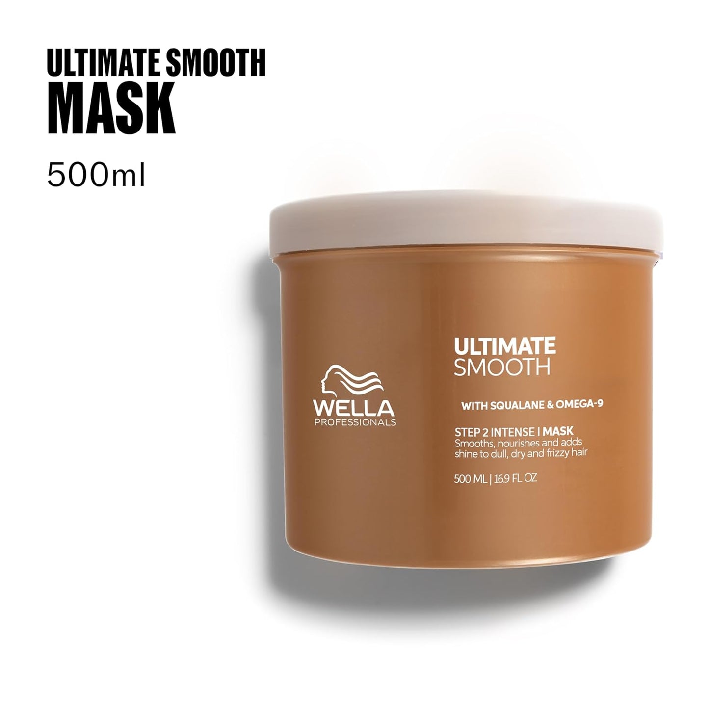 Wella Professionals ULTIMATE SMOOTH Intense Mask - Deep Nourishing Treatment for Dry, Frizzy Hair | Silky Shine & Color Safe