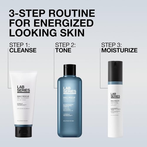 Lab Series Daily Rescue Gel Cleanser - Nourishing Face Wash for Men - Hydrates Skin, 3.4 Fl Oz