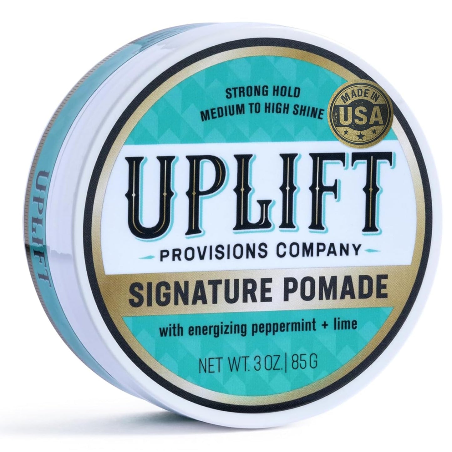 Uplift Provisions Company Signature Pomade - Strong Hold & High Shine for Bold Styles | Unisex, 3 oz.