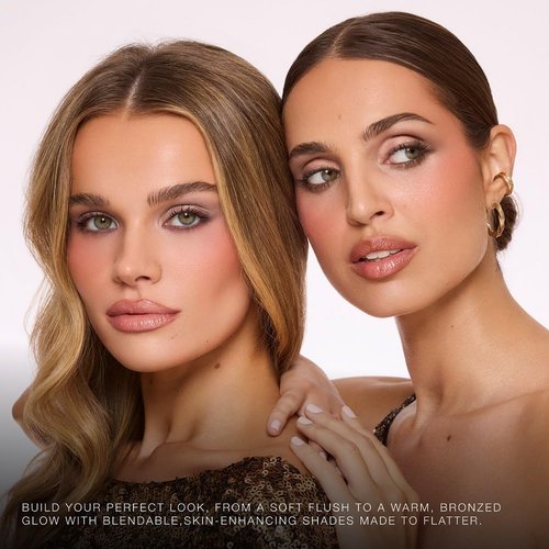 Jouer Prêt-à-Porter Blush & Bronzer Palette - Travel-Friendly 2 Blushes + 1 Bronzer, Talc-Free, 0.42oz