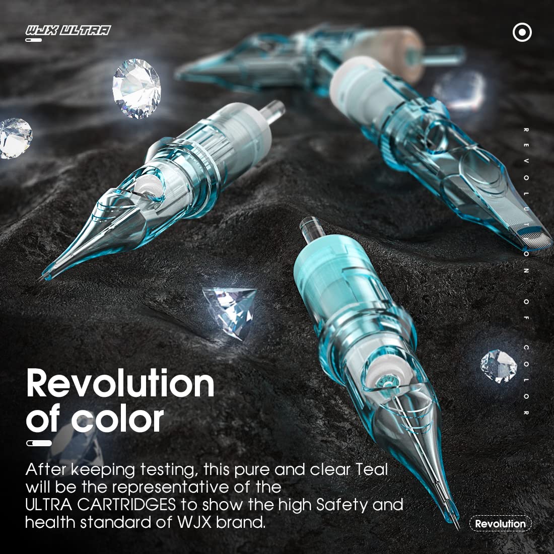 Wjx Ultra Tattoo Cartridges, 1007M Tattoo Needles 20Pcs Magnum Bugpin Size for Pro Artists