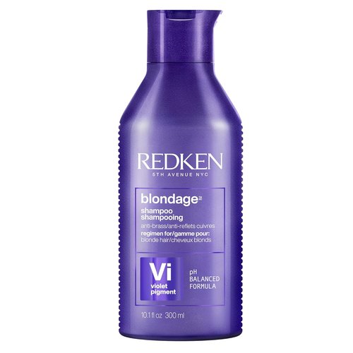 Redken Blondage Purple Shampoo - Neutralizes Brassy Tones for Blonde & Highlighted Hair | Color Depositing Formula