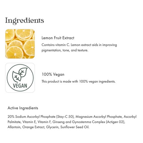 EmerginC 20% Vitamin C Facial Serum - Extra Strength Anti-Aging Formula with Micro-Encapsulated Spheres (1 Ounce)