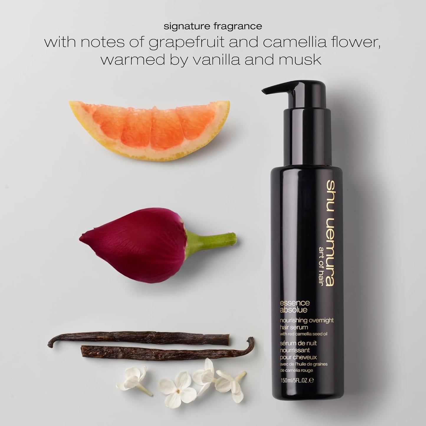 Shu Uemura Art of Hair Essence Absolue Nourishing Overnight Hair Serum - Hydrates, Detangles & Reduces Frizz | 1 Fl Oz