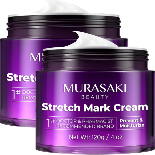 Skiennix Stretch Mark Cream - Nourishing Maternity Formula for Prevention & Elasticity | 4 oz (120g) - 2 Pack