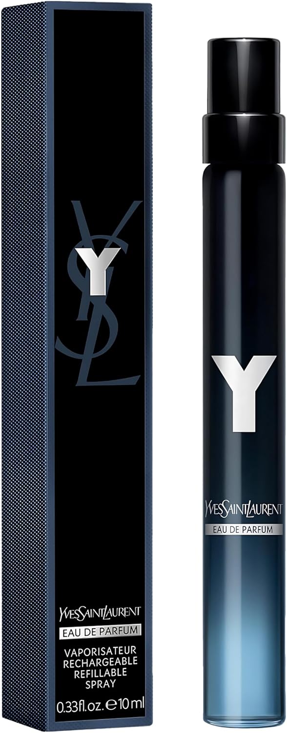 Yves Saint Laurent Y Eau de Parfum Travel Spray - 0.33 oz Refillable Fragrance for Men