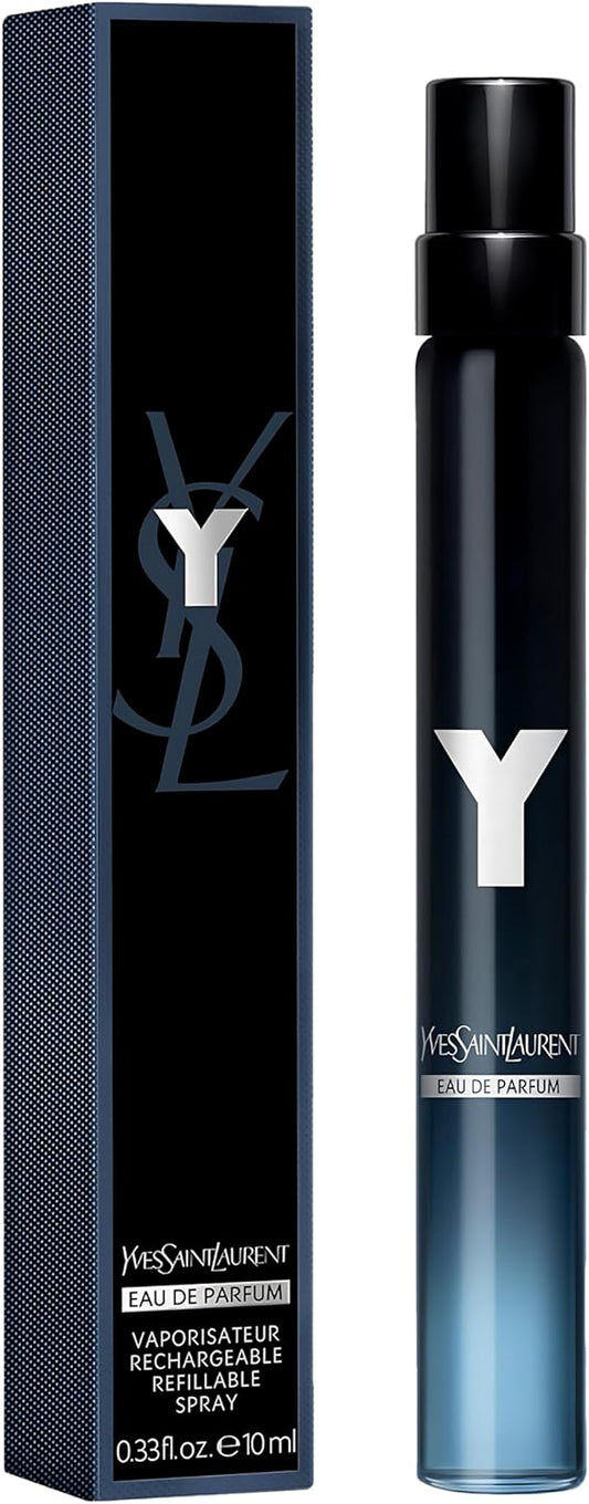 Yves Saint Laurent Y Eau de Parfum Travel Spray - 0.33 oz Refillable Fragrance for Men