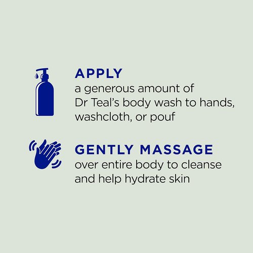Dr Teal's Body Wash - Relax & Relief with Eucalyptus & Spearmint | 24 fl oz (Pack of 4)
