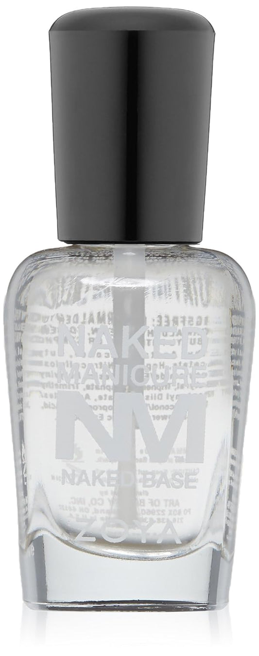 ZOYA Naked Manicure Base Coat - Clear Finish for Flawless Nails | 0.5 fl. oz.