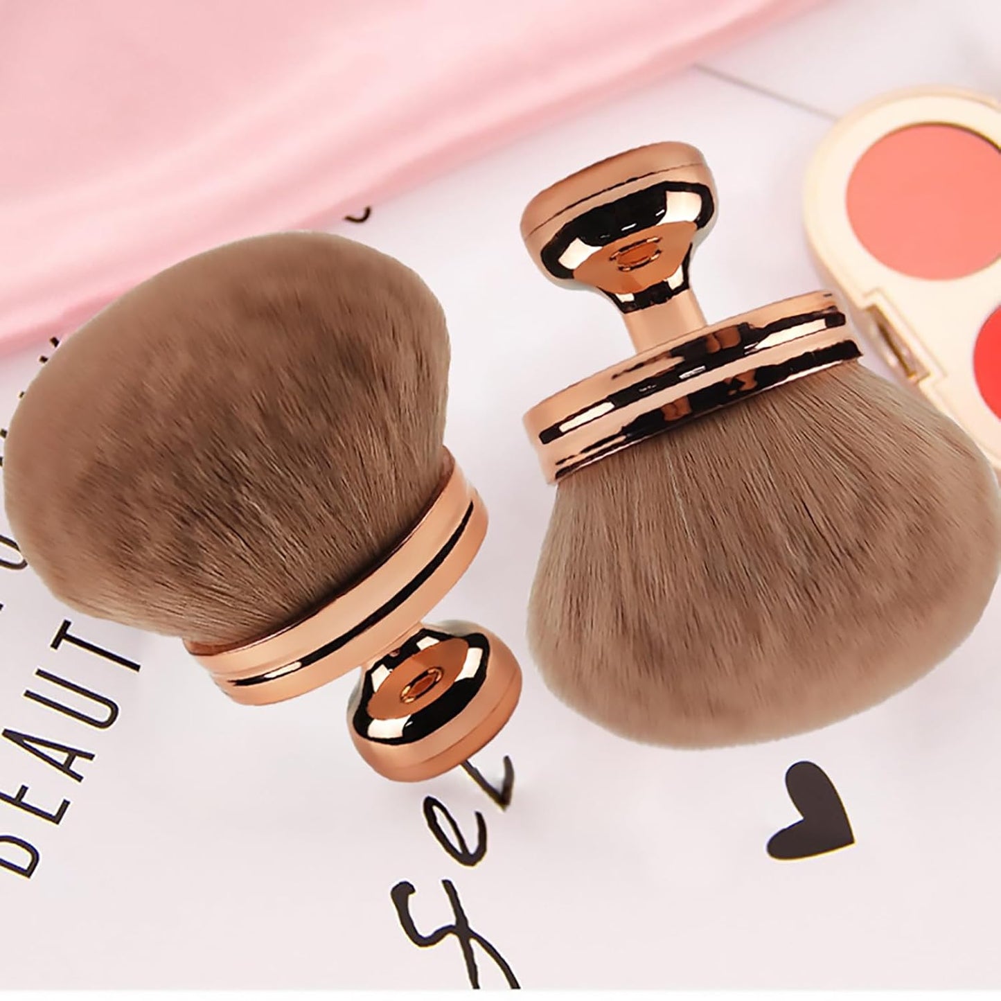 Skiennix Extra Large Body Makeup Brush - 74mm Wide-Headed Kabuki for Self Tanner & Bronzers | Includes Drawstring Bag