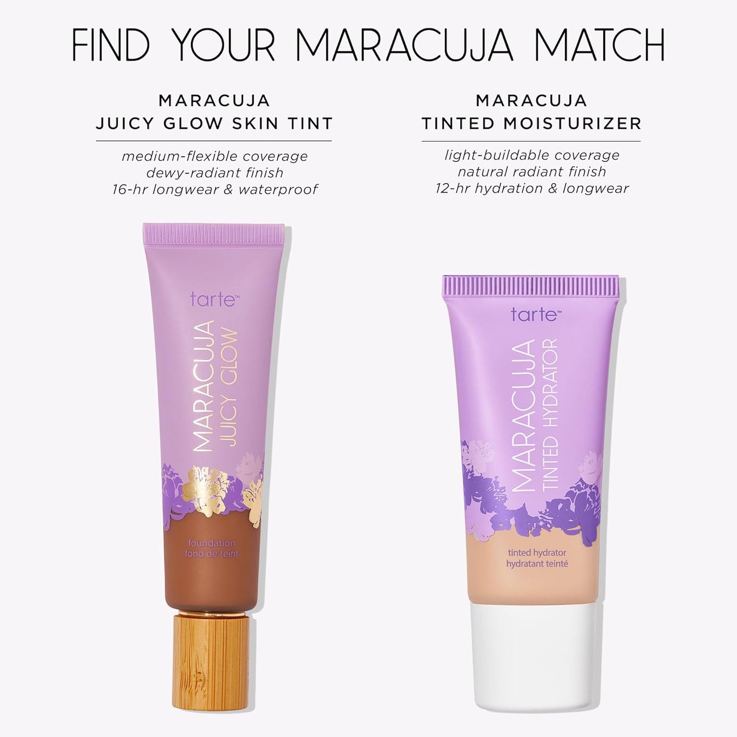 Tarte Maracuja Juicy Glow Tint - Lightweight Tinted Moisturizer with Hyaluronic Acid & Antioxidants for Radiant Skin | Buildable Medium Coverage, Waterproof, Vegan, Cruelty-Free