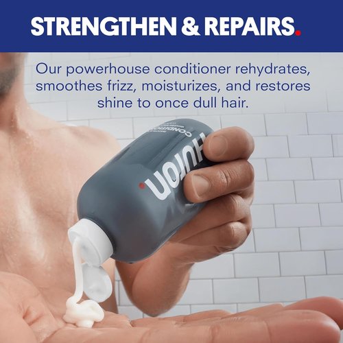 Huron Men’s Conditioner - Lightweight Hydrating Formula - Eliminates Frizz & Restores Shine - 11.8 Fl Oz